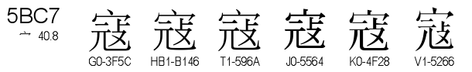 U+5BC7